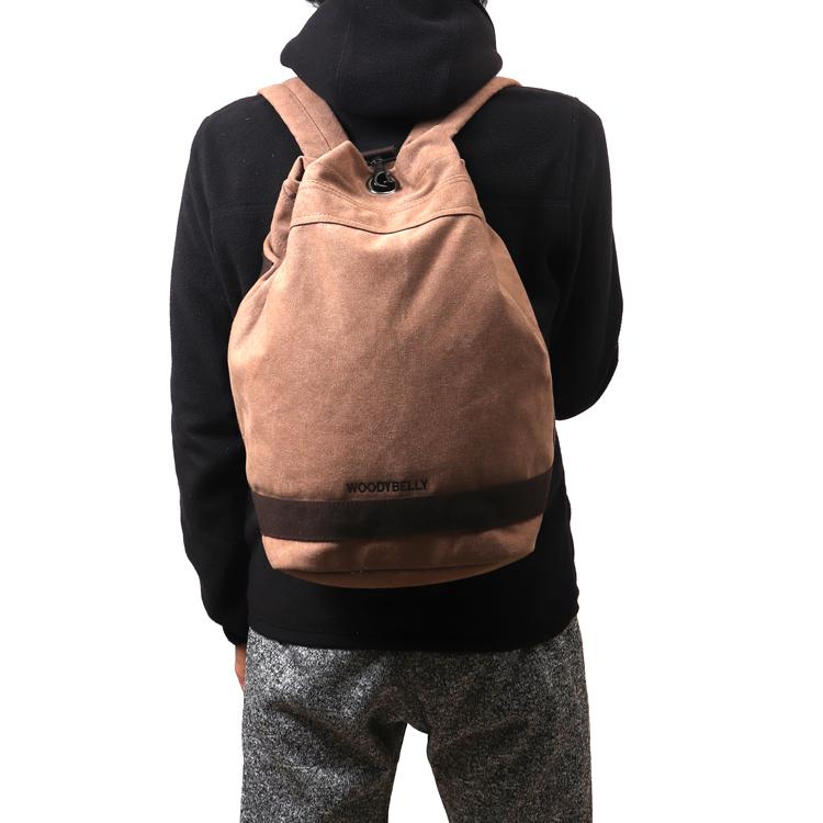 大容量 ワンタッチリュック キャンバスバッグ A4サイズ バックパック