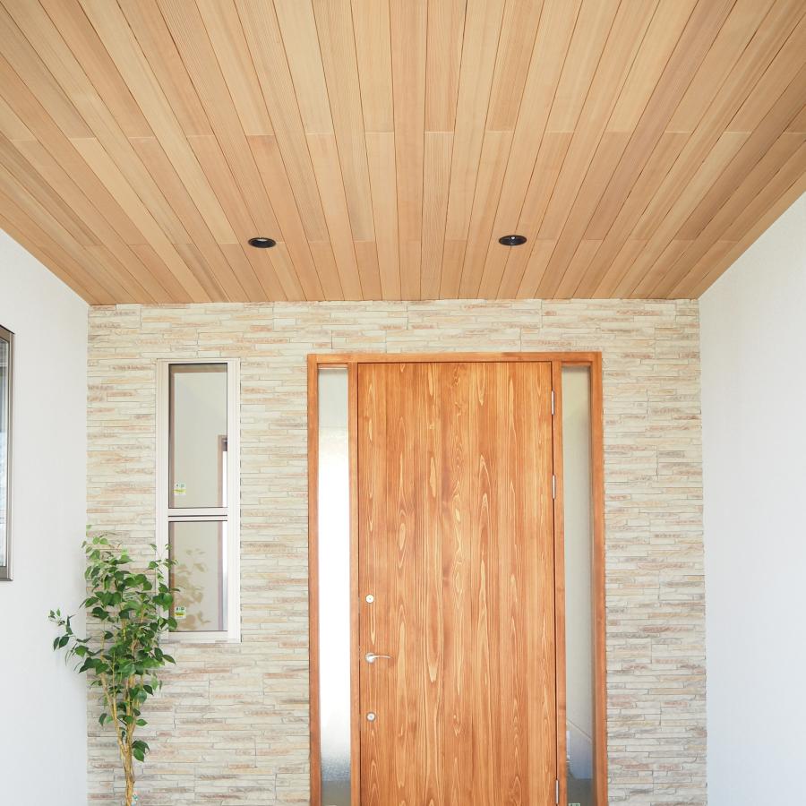 国産杉 羽目板 赤柾目 ムジ上小 1910mm×90mm×12mm(9枚入) 半坪 : 国産