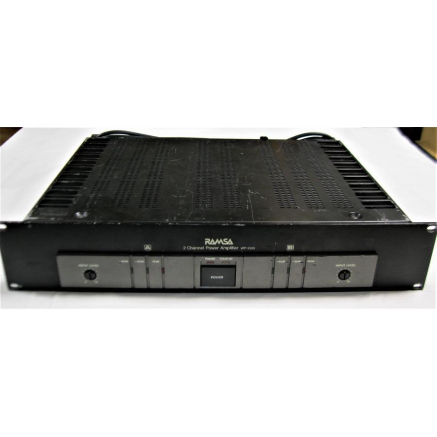 RAMSA ラムサ 2チャンネル パワーアンプ WP-9100 中古品 RAMSA ラムサ 2チャンネル パワーアンプ WP-9100 中古品