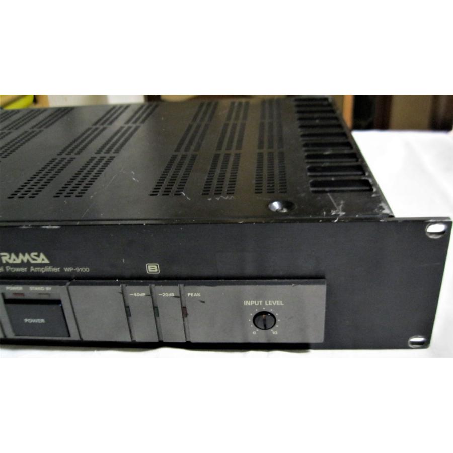 RAMSA ラムサ 2チャンネル パワーアンプ WP-9100 中古品 RAMSA ラムサ 2チャンネル パワーアンプ WP-9100 中古品