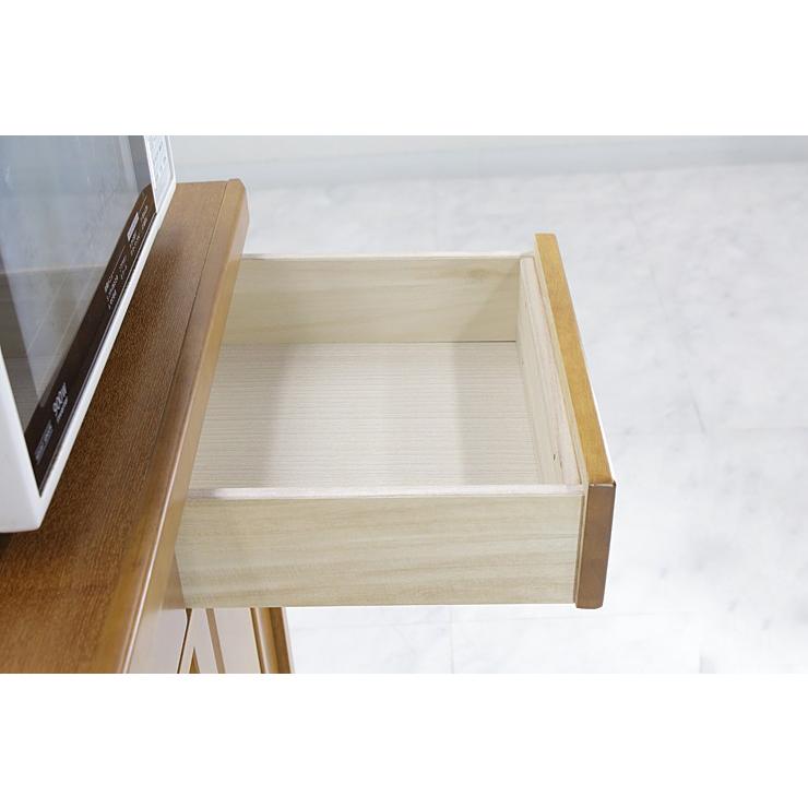 キッチンカウンター キッチン収納 レンジ台 完成品 日本製 国産 引き戸 幅120cm 和風_4
