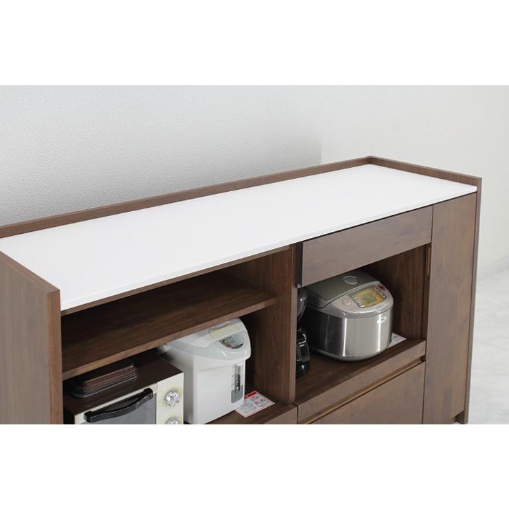 キッチンカウンター キッチンボード 完成品 幅144cm 木製 アルダー