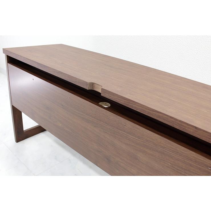 書斎デスク パソコンデスク 机 完成品 幅160cm 木製 アルダー 国産品