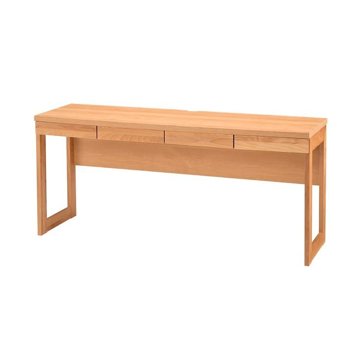 書斎デスク パソコンデスク 机 完成品 幅160cm 木製 アルダー 国産品