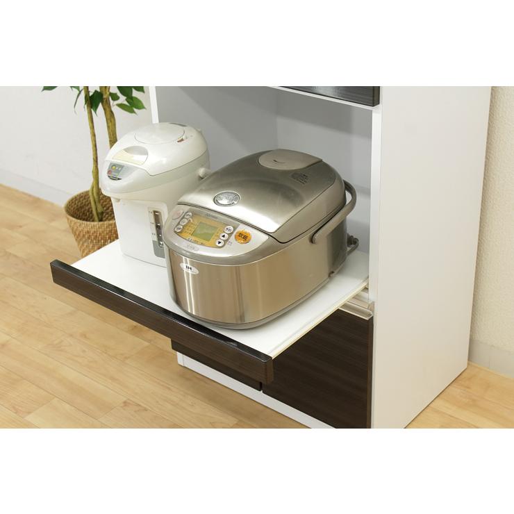 レンジ台 レンジボード キッチン収納 完成品 幅60cm ホワイト ブラック スリム 国産品 日本製_13