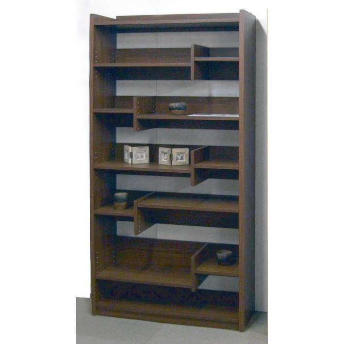オープンラック シェルフ 飾り棚 キャビネット 国産品 日本製 完成品 幅90cm 高さ182cm 薄型 ハイタイプの画像