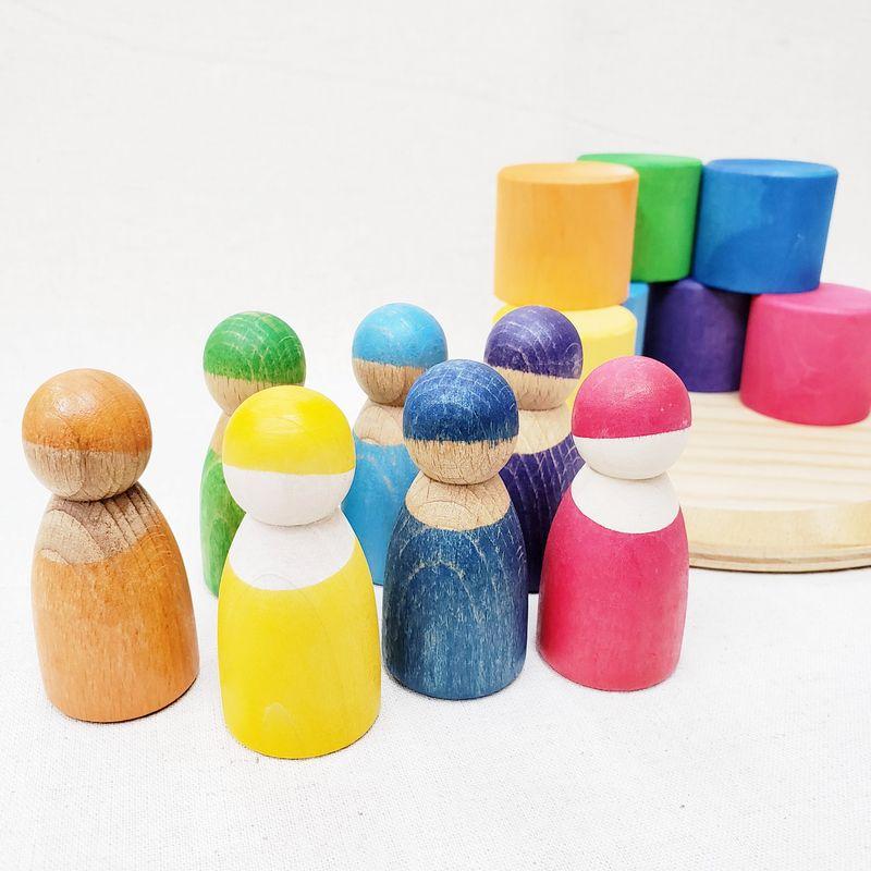 グリムス社 Grimm'S カラフルフレンズ GM10580 木のおもちゃ グリムス