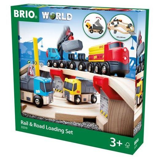 ブリオ BRIO レール＆ロード採石セット 汽車レールセット 木製 33210 