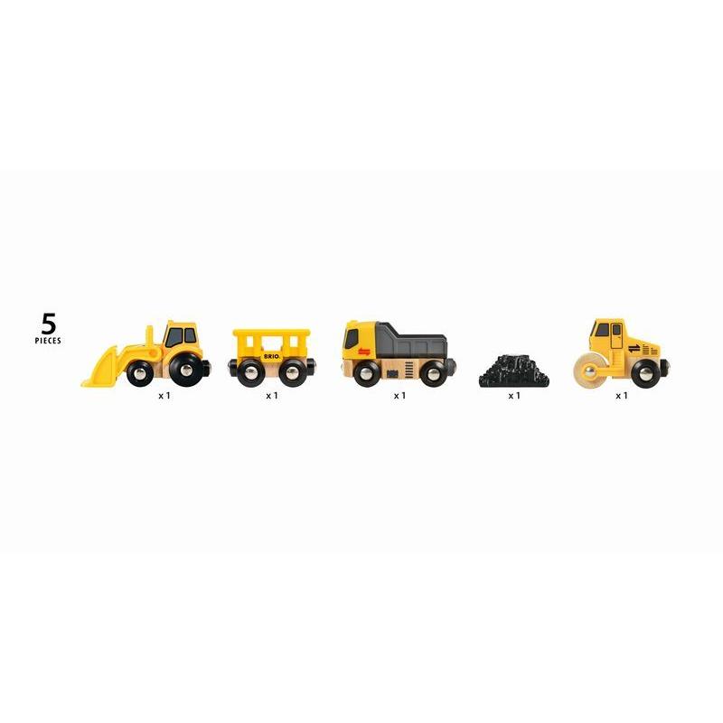 K出品 BRIO（ブリオ） 工事車両セット 33658 : 木のおもちゃ ウッディ