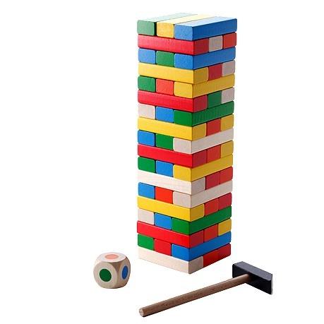 ASバランスタワー 木のおもちゃ 知育玩具 お誕生日 積み木 ドミノ