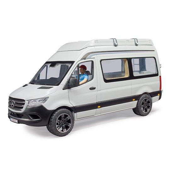 bruder ブルーダー MB キャンピングカー フィギュア付き BR02672 正規販売店 正規輸入品 はたらくくるま ドイツ ミニカー 乗り物 働く車 誕生日 男の子 大きいの画像
