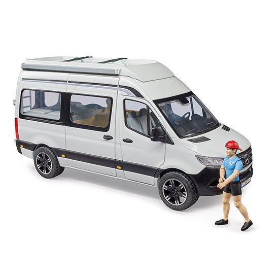 bruder ブルーダー MB キャンピングカー フィギュア付き BR02672 正規販売店 正規輸入品 はたらくくるま ドイツ ミニカー 乗り物 働く車 誕生日 男の子 大きいの画像