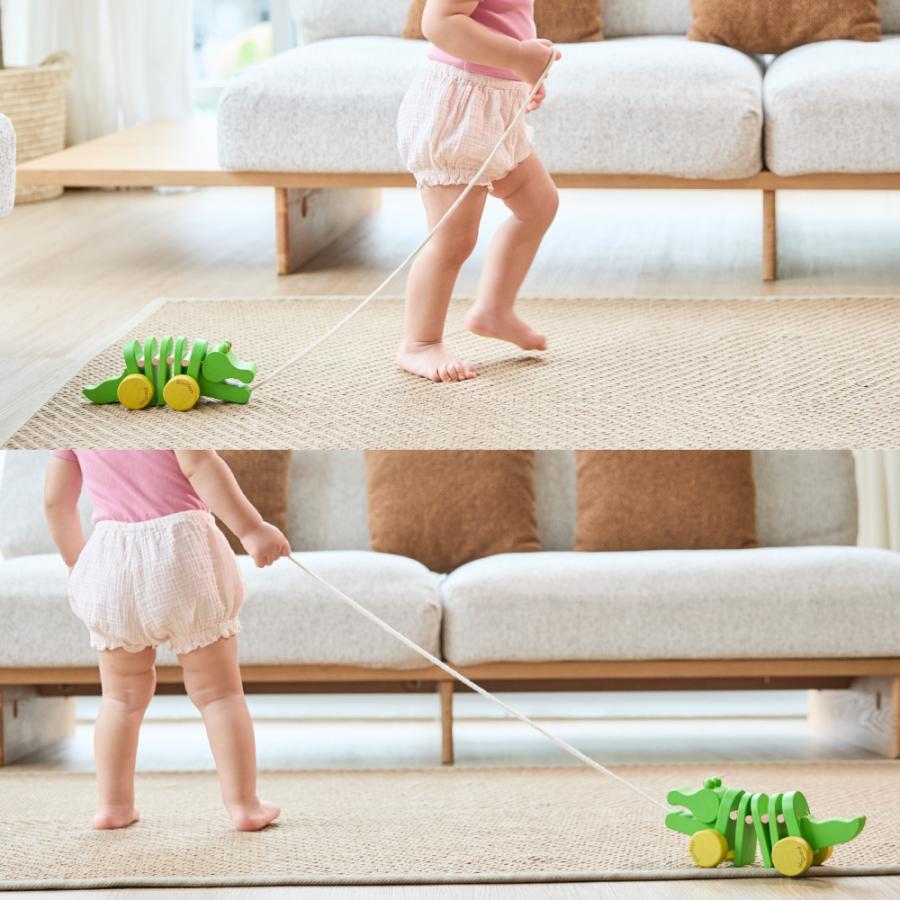 PLAN TOYS(プラントイ) ダンシングアリゲーター 【知育 知育玩具 木の