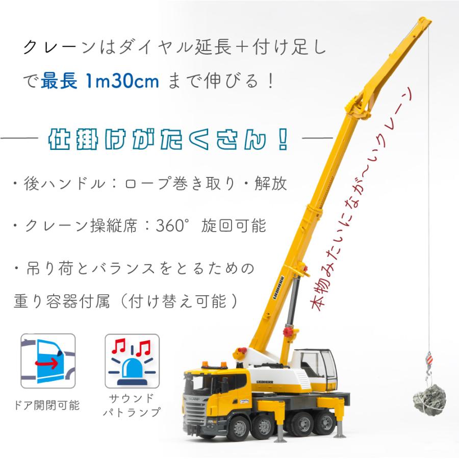 ブルーダー SCANIA LH クレーンミニカー くるま 車 乗り物 幼児 幼稚園