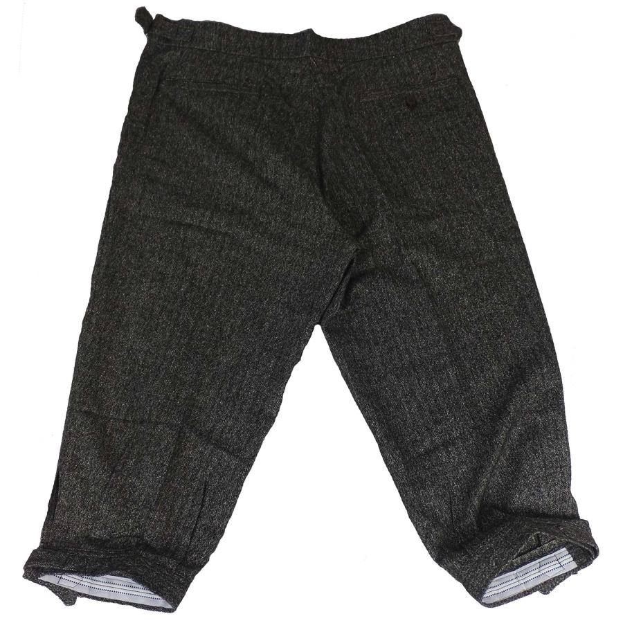 ゴルフ ニッカ 春・秋用 ウールストレッチヘリンボーン ダークグレー