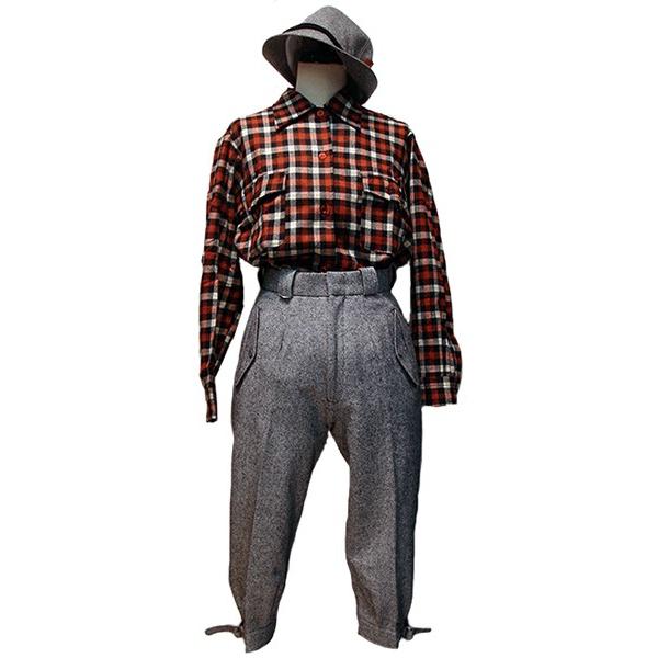 登山 ニッカ レディース 三季用 コットン ウール ストレッチ霜降りグレー 3510N
