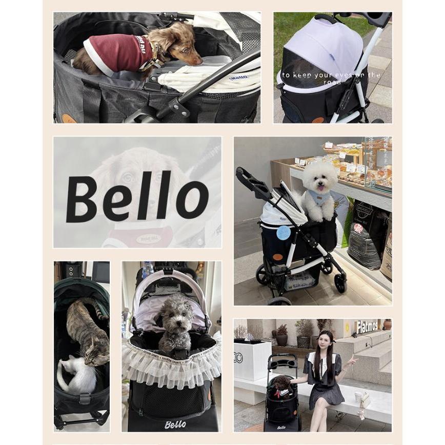 限定セール】Belloペットカート 軽量 折りたたみ 犬 カート 取り外し