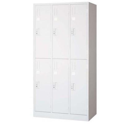 オフィスロッカー スチールロッカー ロッカー 収納 職場 オフィス 棚 鍵付き 貴重品 6人用 ワイド 大容量 3連 白 カバン バッグ Abt 1341 Woods 通販 Yahoo ショッピング