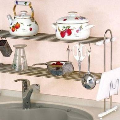 激安正規品 ステンレス キッチン 水切り棚 シンク上 水切りラック 水切り おしゃれ ワイド 伸縮 幅90 2段 パイプ棚 スリム 省スペース かご 水切りカゴ タイプ 通常販売分 Www Buccella Com