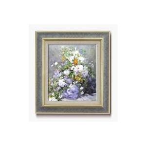 壁掛け 絵画 ルノワール 花瓶の花 日本製 10号 洋画 ( アート インテリア ディスプレイ ポスター )