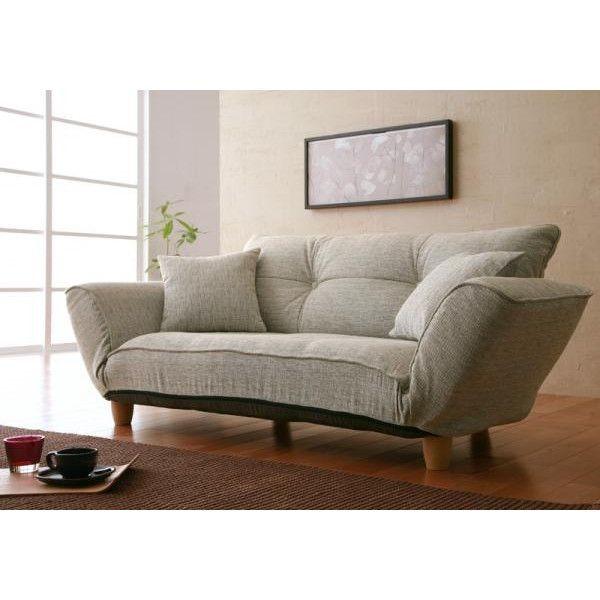 ソファー ソファ 2人掛け 二人掛け ソファーベッド カウチソファー ローソファー リクライニング ( ブラウン 木脚10 ) ソファー ソファ ソファーベッド 5人掛けソファー 5Pソファ