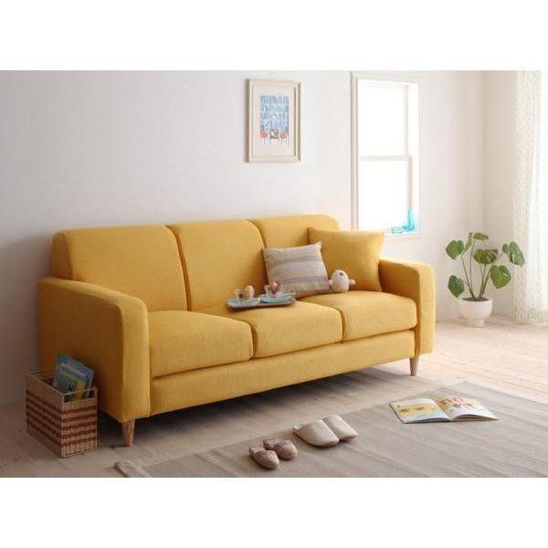 ソファ 3人掛け 三人掛け おしゃれ 布 北欧 座椅子 ローソファー カバー付き (幅190) Sピンク 角錐/DB ) 【隠】