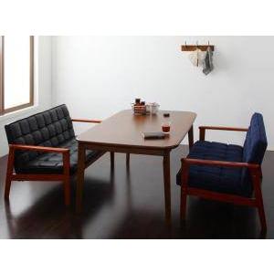 4年保証 スタイリッシュ デザイナーズ 幅160 机 2px2脚 3点 北欧 おしゃれ ベンチ ソファー 椅子 4人用 ダイニングテーブルセット 高さ65 ウォールナット 低め ダイニングテーブルセット カラー Bブラック Www Auschule S Schule Bw De