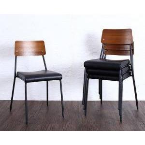 椅子 安い 北欧 おしゃれ Woodsのダイニングチェア レザー 椅子 4脚 4脚 ダイニングチェア 木製 アンティーク シンプル 革 合皮 食卓椅子 4脚