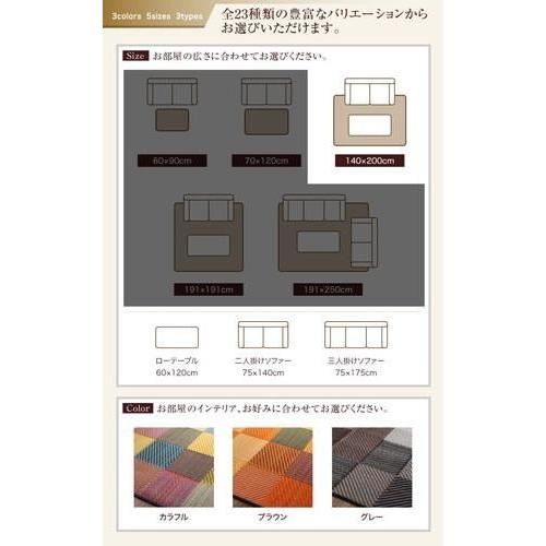 い草ラグ い草マット 夏 アジアン ラグ ひんやり 涼しい ござ 畳 国産 リビング 長方形 140×200 2畳 ( 裏地無 ) 日本製 エスニック モダン デザイン 幾何学_2