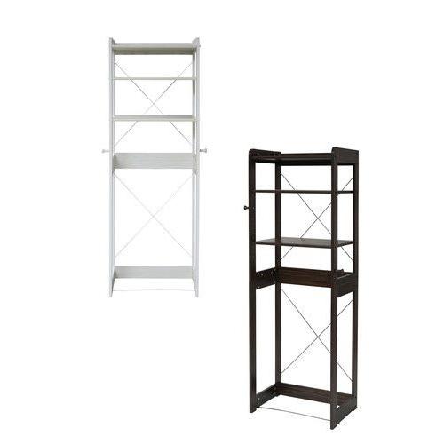 レンジ台 ラック レンジラック キッチンラック 収納 下にゴミ箱 冷蔵庫上 キッチン 幅60 食器 棚 炊飯器置き場 スリム 白 ブラウン 一人暮らし ハイタイプ 隙間 Kag Woods 通販 Yahoo ショッピング