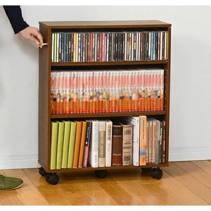 本棚 マガジンラック キャスター付き おしゃれ 北欧 安い 収納 整理 棚