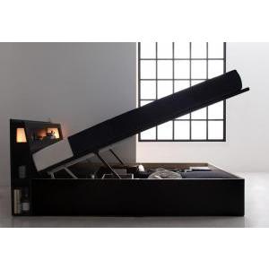 シングルベッド 一人暮らし マットレス付き 跳ね上げ式ベッド ガス圧 ベッド下 収納付き 大容量 宮 棚 携帯 収納 照明 読書 ライト コンセント スマホ 充電(97138円)