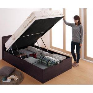 セミダブルベッド 一人暮らし SD マットレス付き 跳ね上げ式ベッド ガス圧 ベッド下 収納付き 大容量 宮 棚 携帯 リモコン 収納 コンセント スマホ 充電 電気