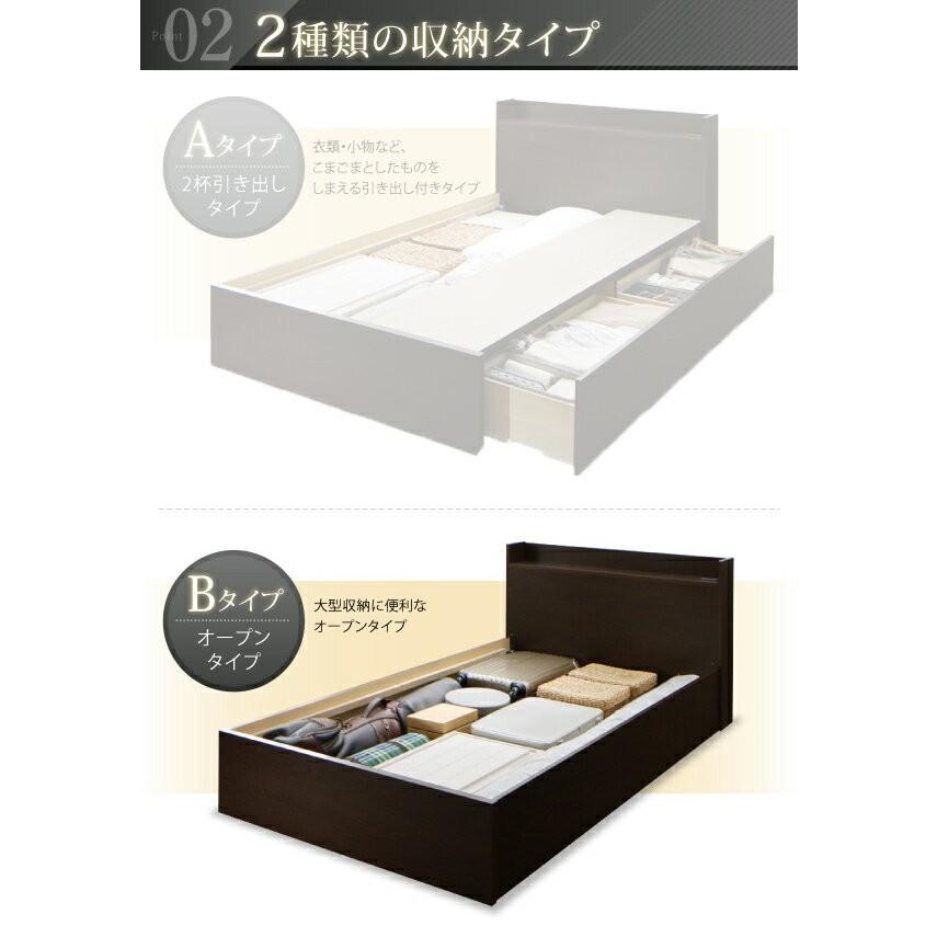 シングルベッド 一人 マットレス付 ベッド下収納 大容量 高い 床下収納スペース 全面収納 連結可 つなげる 棚 携帯 コンセント スマホ 充電 すのこ 通気性 カビ_4