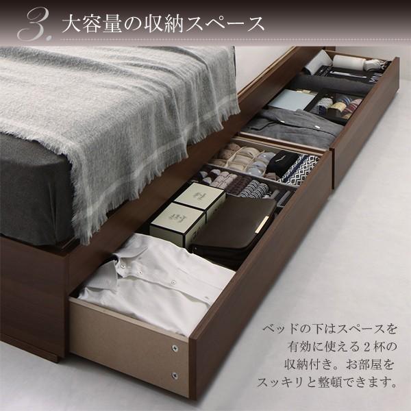 シングルベッド 一人 マットレス付 チェスト 収納 引き出し 大容量 宮 棚 携帯 コンセント スマホ 充電 布団可 すのこ 通気性 カビ 北欧 おしゃれ アンティーク_7