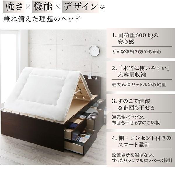 シングルベッド 一人暮らし マットレス付き チェスト ベッド下 収納 引き出し 大容量 宮 棚 携帯 コンセント スマホ 充電 布団可 すのこ 通気性 カビ_3