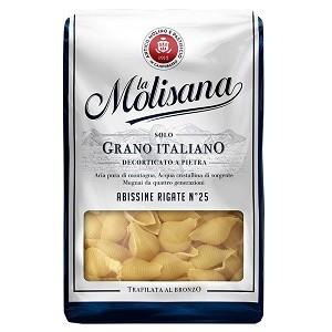 【ケース購入】ラ・モリサーナ　コンキリエ・リガーテ（No.25） 500g×24袋