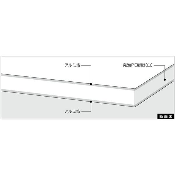 アルミ複合板 両面ホワイト（両面つや有） 厚み3mm×幅400mm×300mm 