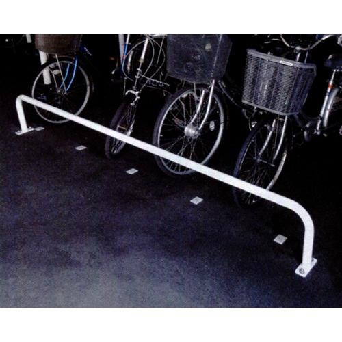 カネソウ　自転車・バイク盗難防止用駐輪パイプ　幅2.4m スチール製 後付タイプ JP-E24A_3