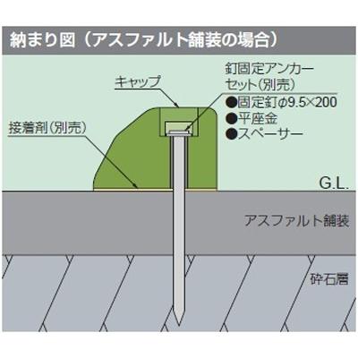 カネソウ タイヤ止め 550×85×130mm リサイクルゴムチップ製 カネソウ タイヤ止め 550×85×130mm リサイクルゴムチップ製