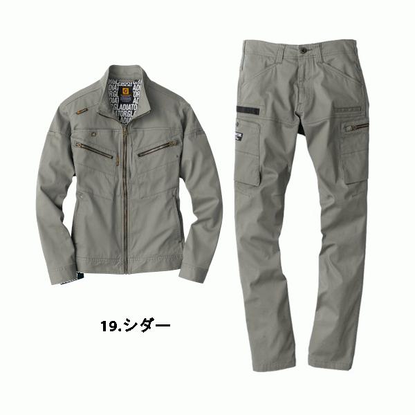 上下セット GLADATOR グラディエーター ストレッチマイクロヘリンボン 