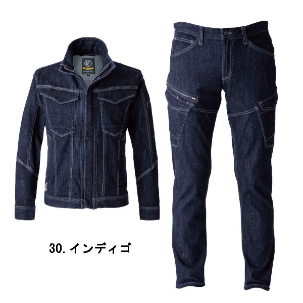 EVEN イーブンリバー ストレッチ デニム 上下セット 4L・3L EVENRIVER（イーブンリバー） 上下セット 新商品 ヘビーウェイト
