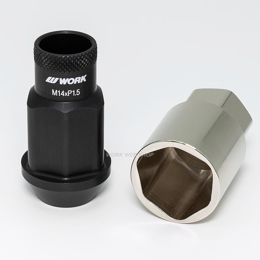 WORK(ワーク) 超々ジュラルミン採用のロックナットセット M14xP1.5 60