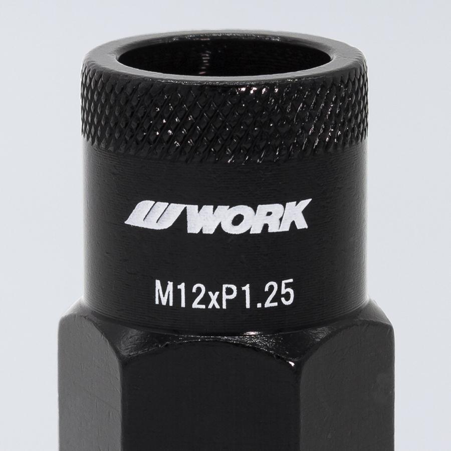WORK WORK(ワーク) アルミ製軽量ナット P1.25 ロックナット付き WORK WORK(ワーク) アルミ製軽量ナット P1.25 ロックナット付き