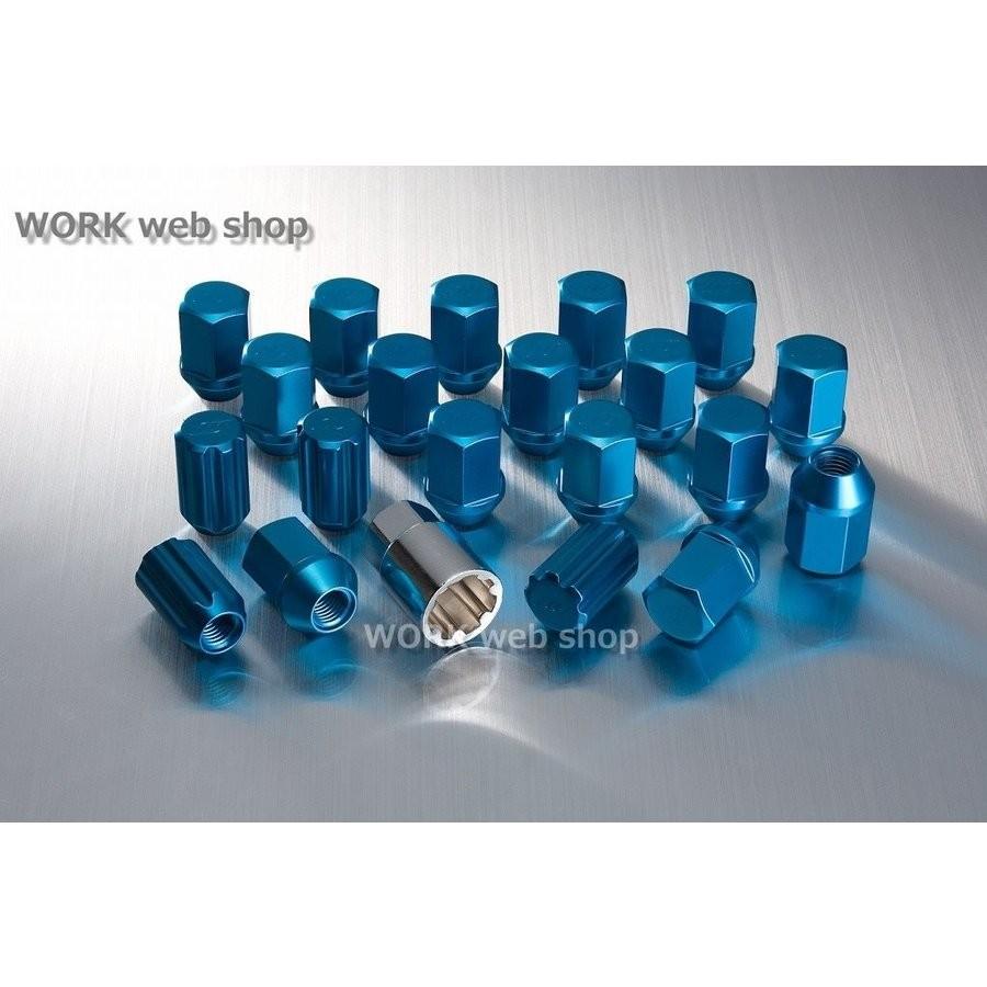 WORK ワーク(WORK) アルミ製ホイールナット P1.25 ロックナット入り
