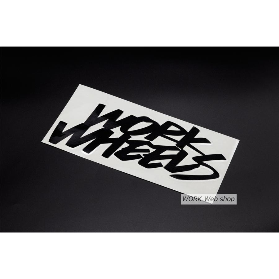 WORK WORK(ワーク) 2lineステッカー 抜き文字150mm 定番の3色をご用意