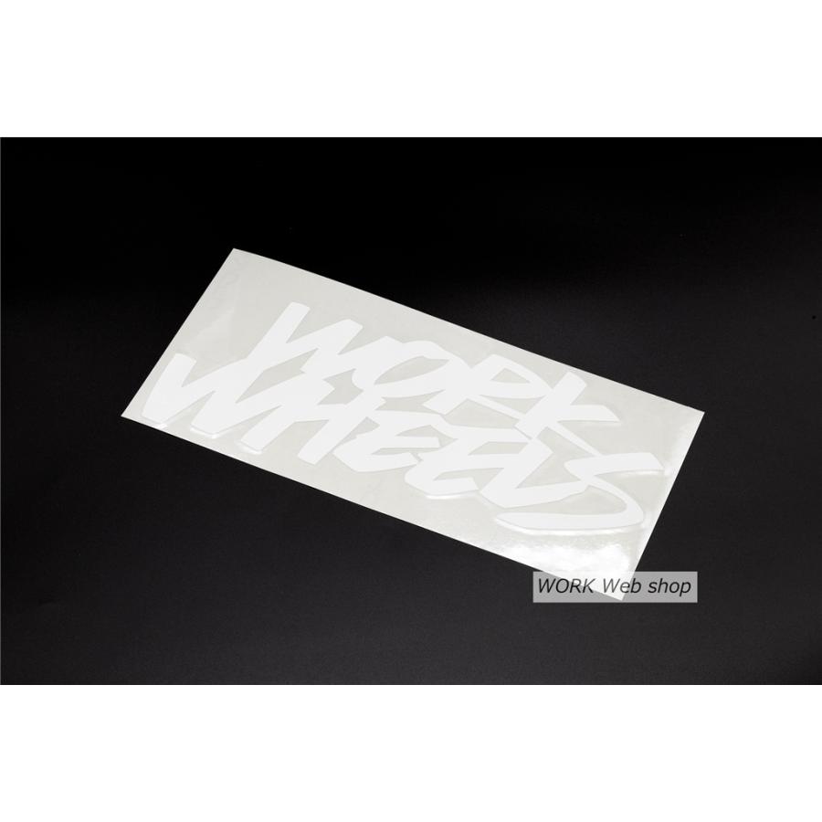 WORK WORK(ワーク) 2lineステッカー 抜き文字150mm 定番の3色をご用意