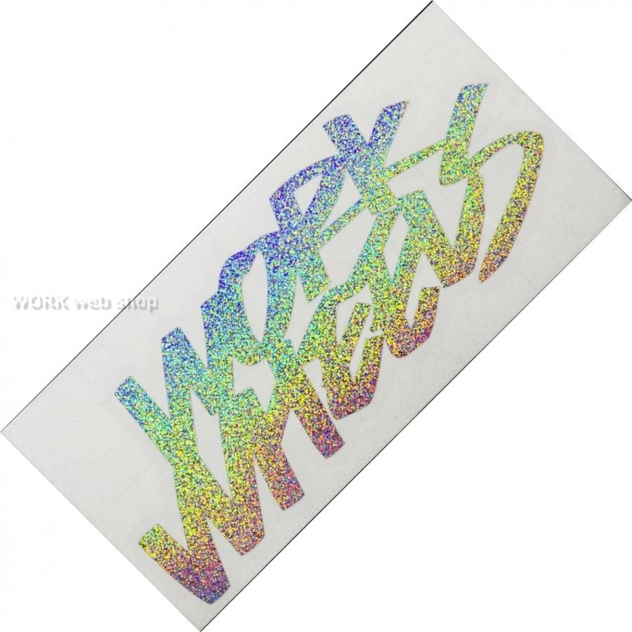 Work ワーク ステッカー ホログラム1mm ラメ調とグラデーション調の２タイプ Work Logo Holo 1 ワーク公式 Work Wheels Web Shop 通販 Yahoo ショッピング
