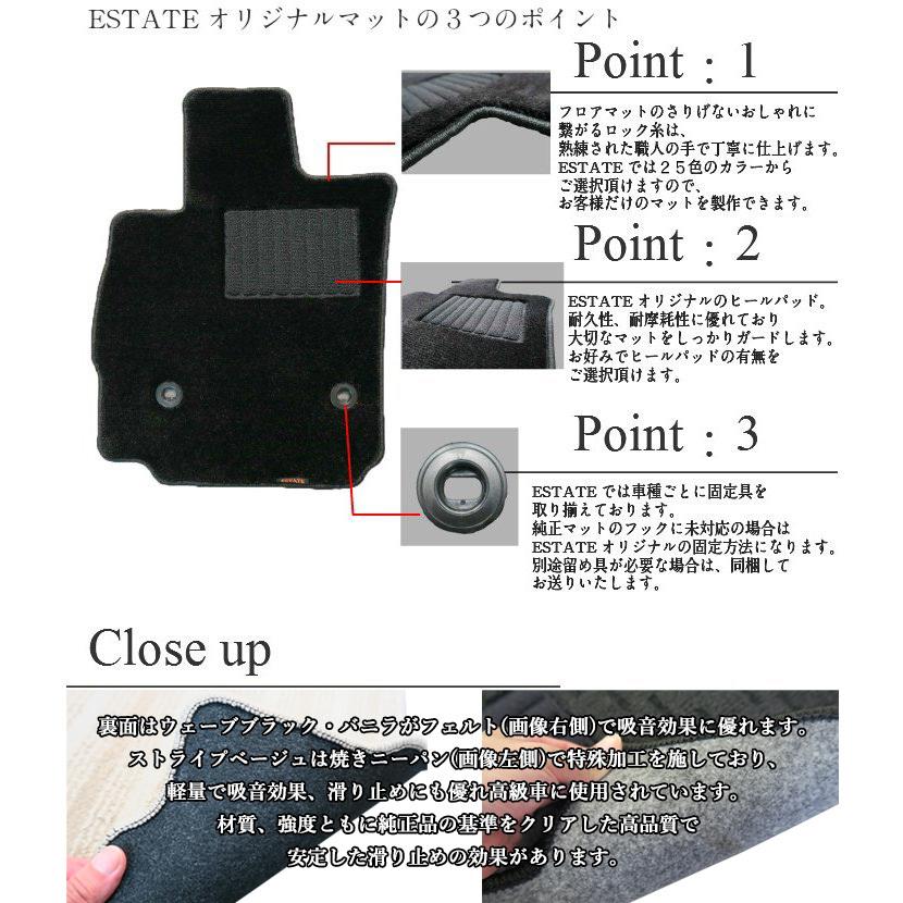 スバル インプレッサスポーツ GP系 運転席のみ フロアマット パーツ カーマット エクセレントシリーズ｜work｜04