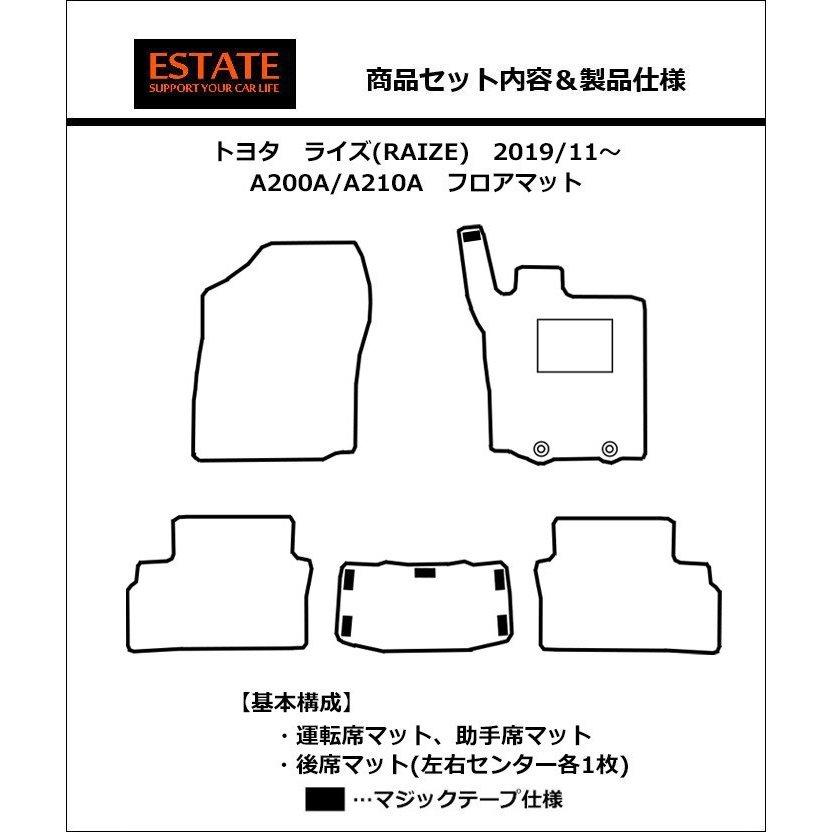 トヨタ（TOYOTA） ライズ RAIZE ガソリン車 フロアマット カーマット